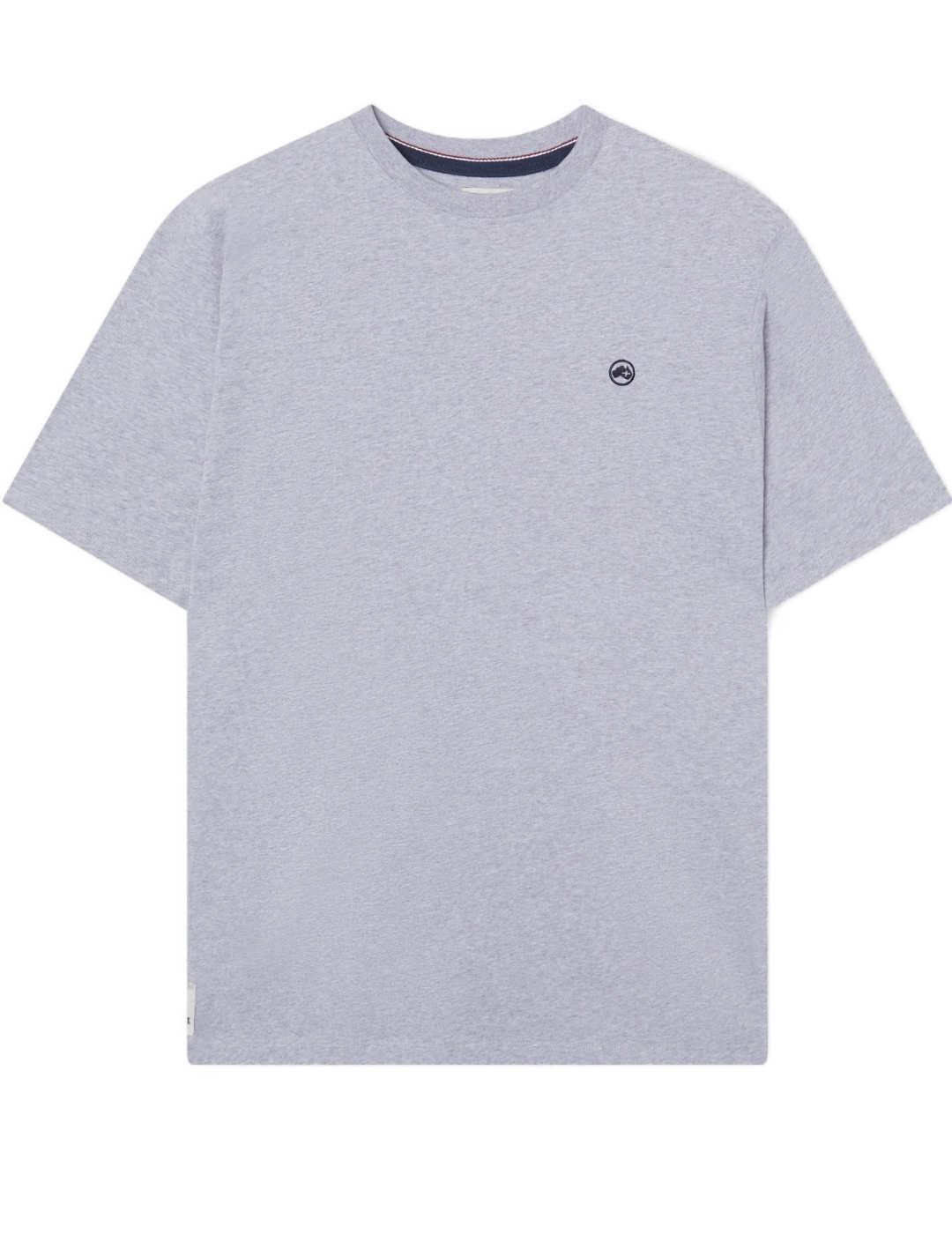 Camiseta Altonadock gris slim fit manga corta de hombre