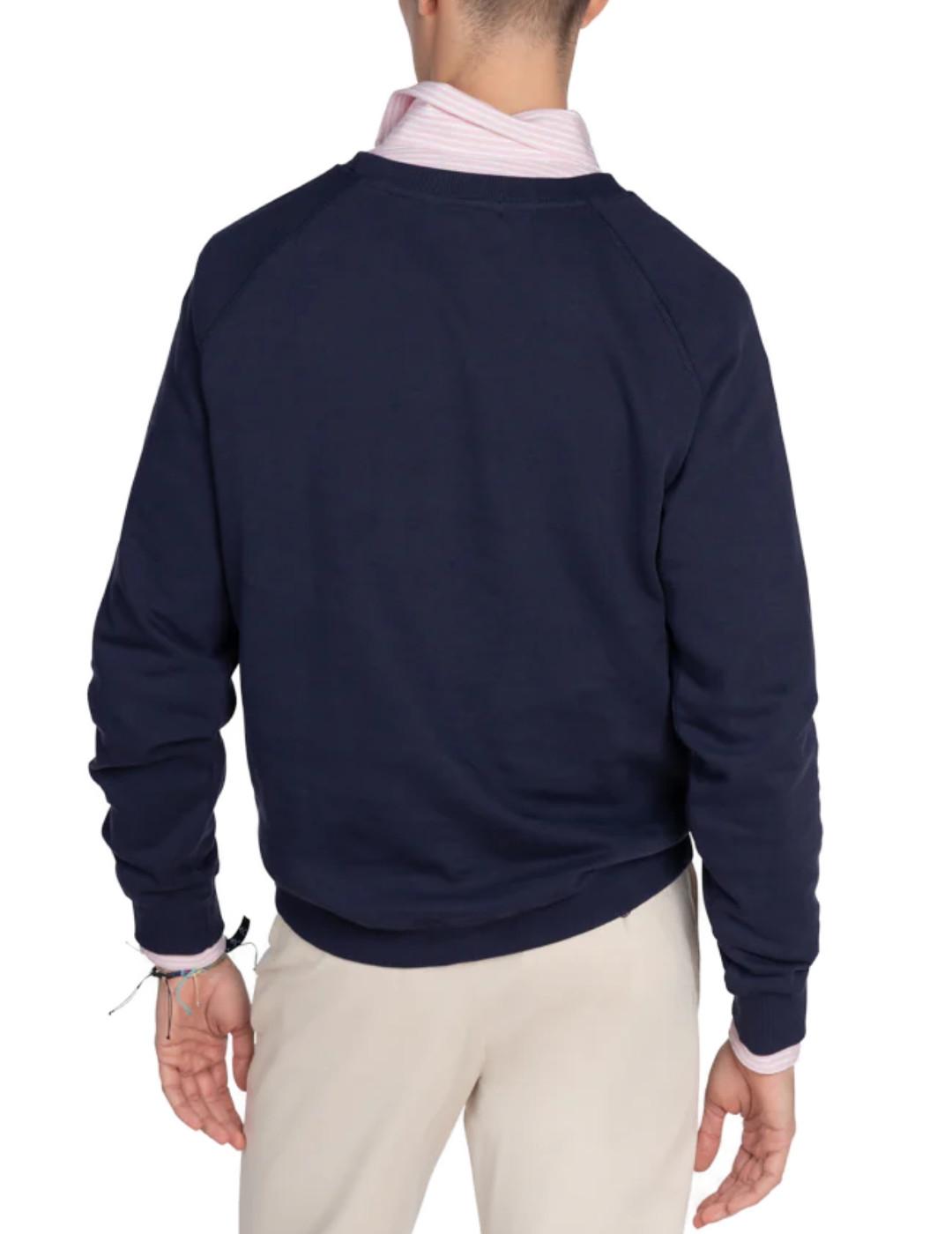 Sudadera Harper Vermont marino sin capucha para hombre