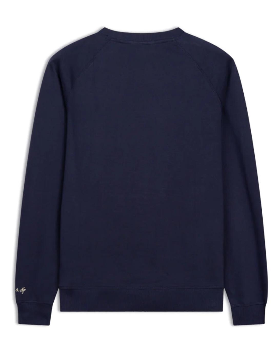 Sudadera Harper Vermont marino sin capucha para hombre