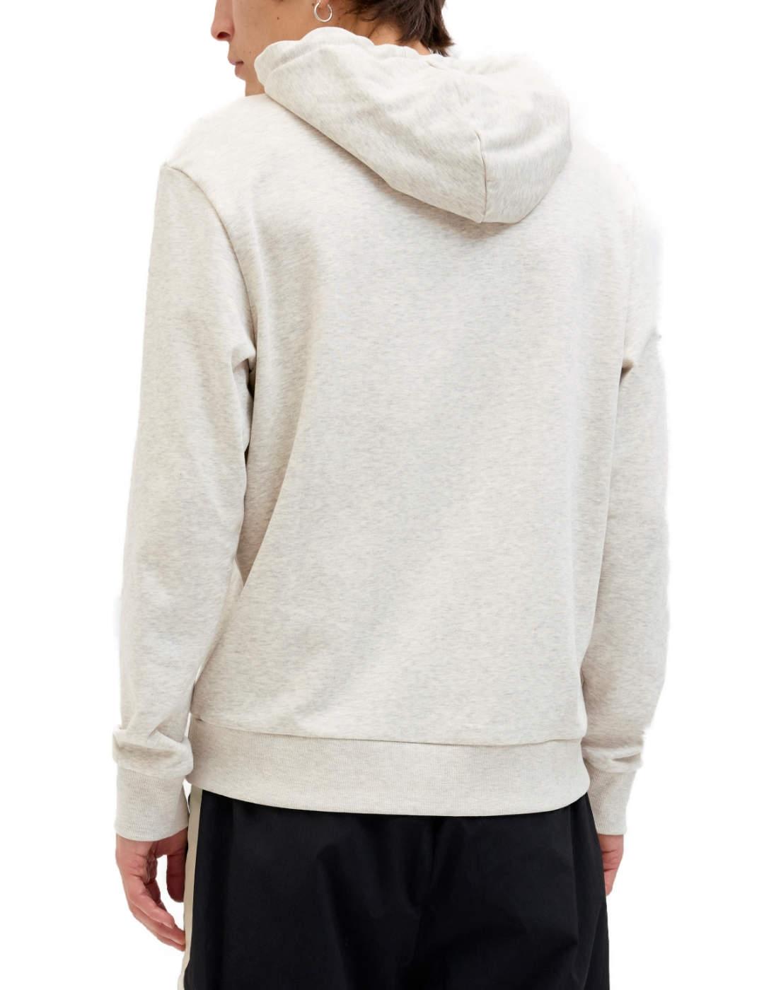 Sudadera Jack&Jones Hawaii gris con capucha para hombre