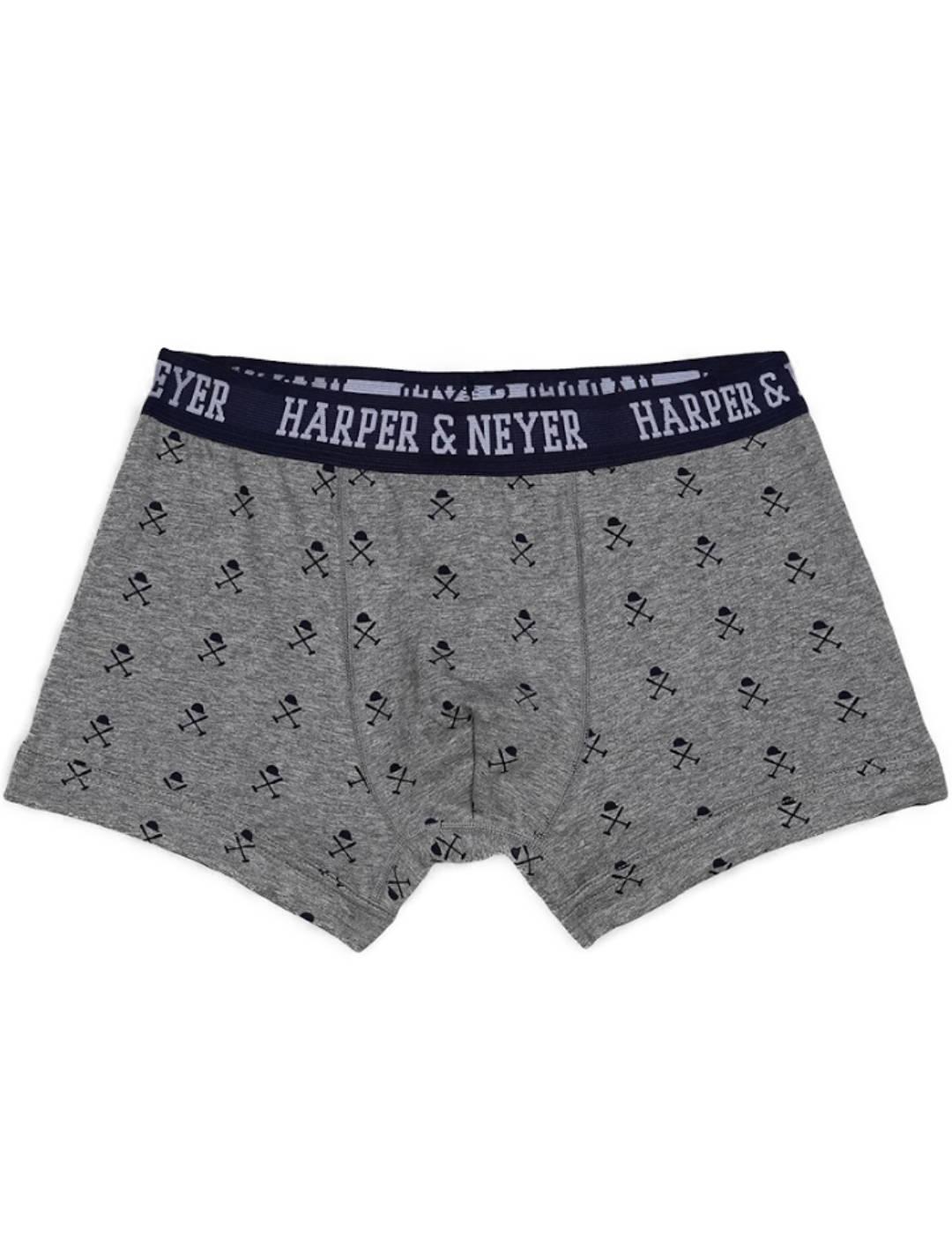 Íntimo Harper & Neyer Icon gris con logotipo para hombre