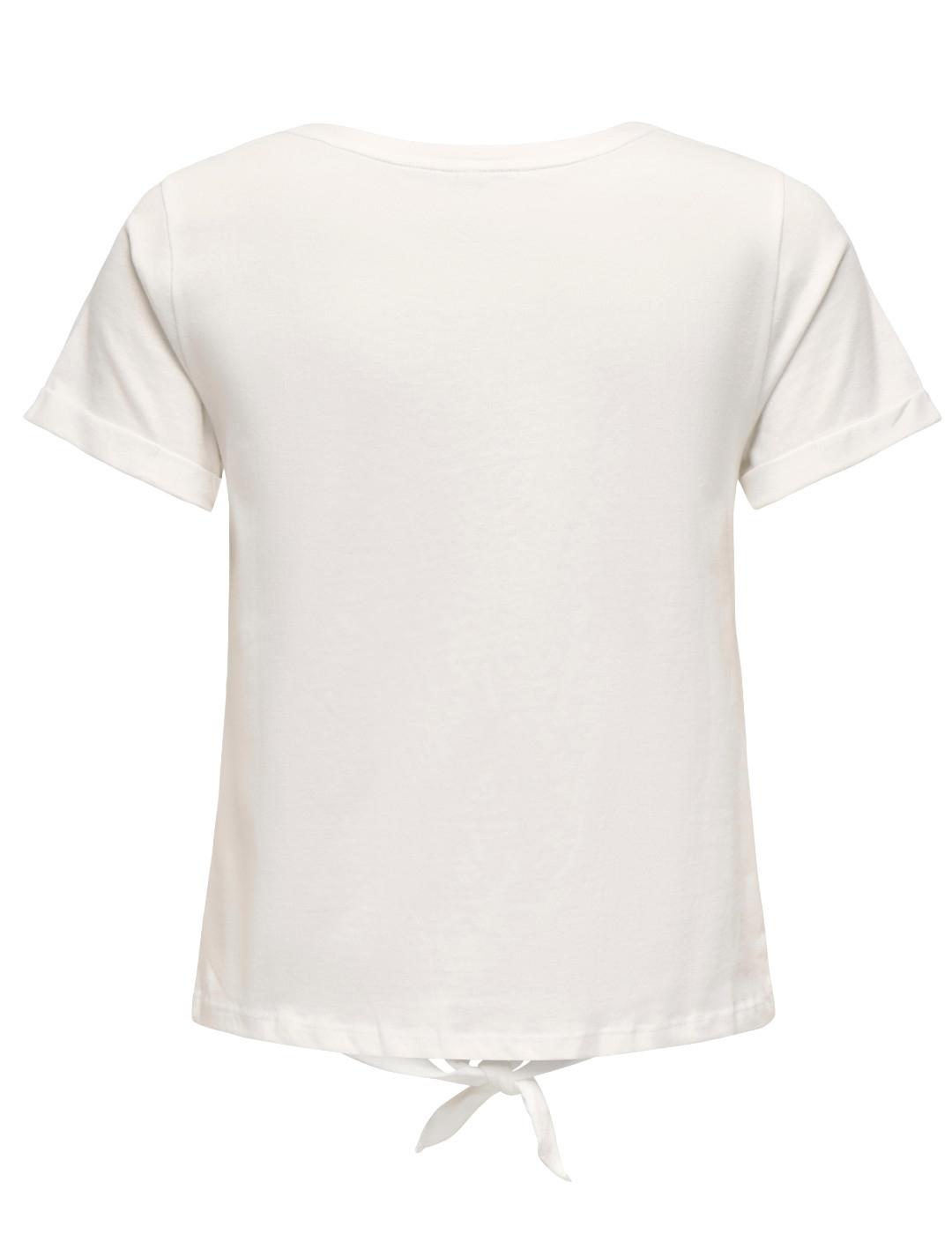 Camiseta Only Dora blanco manga corta para mujer