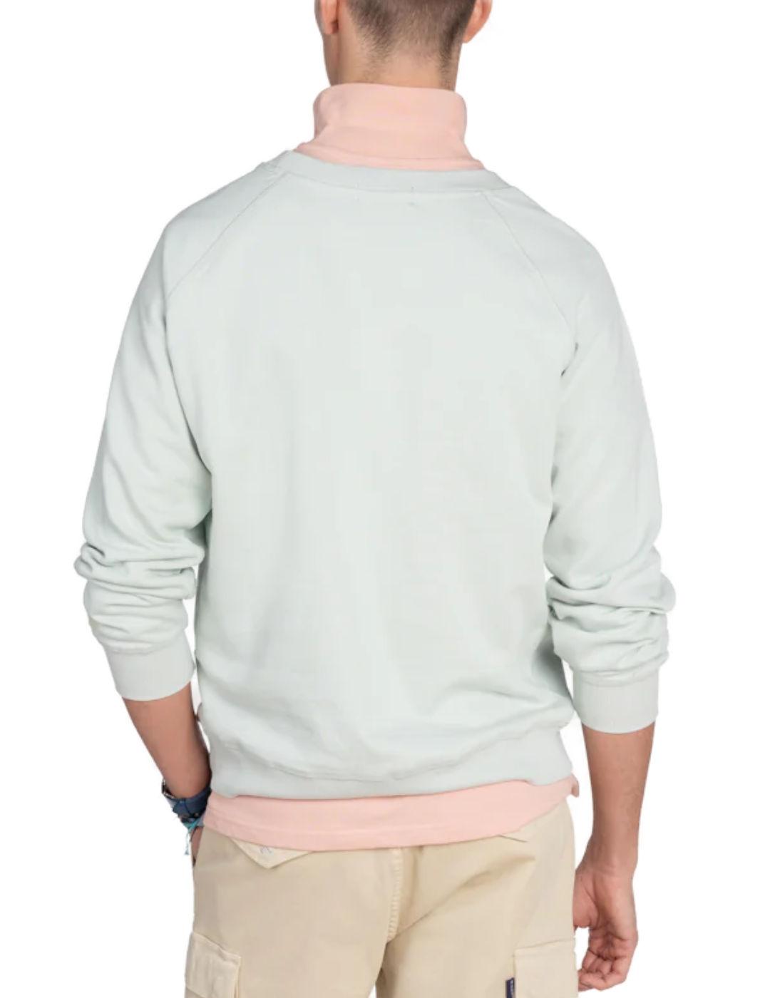 Sudadera Harper Vermont verde claro sin capucha para hombre