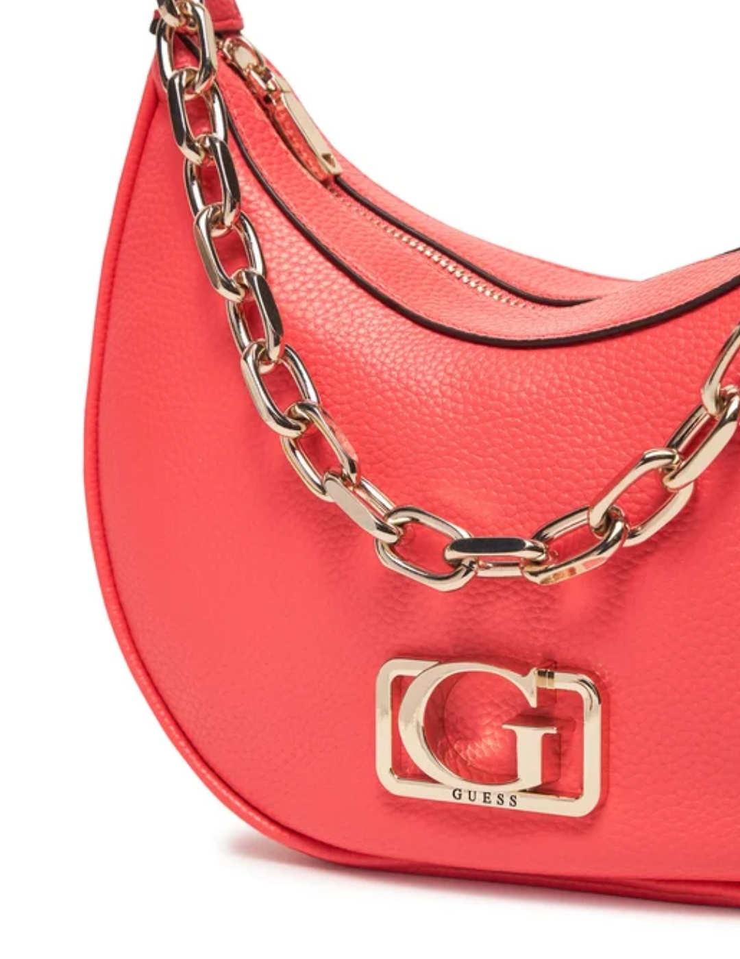 Bolso Guess Hobo de hombro coral medialuna para mujer