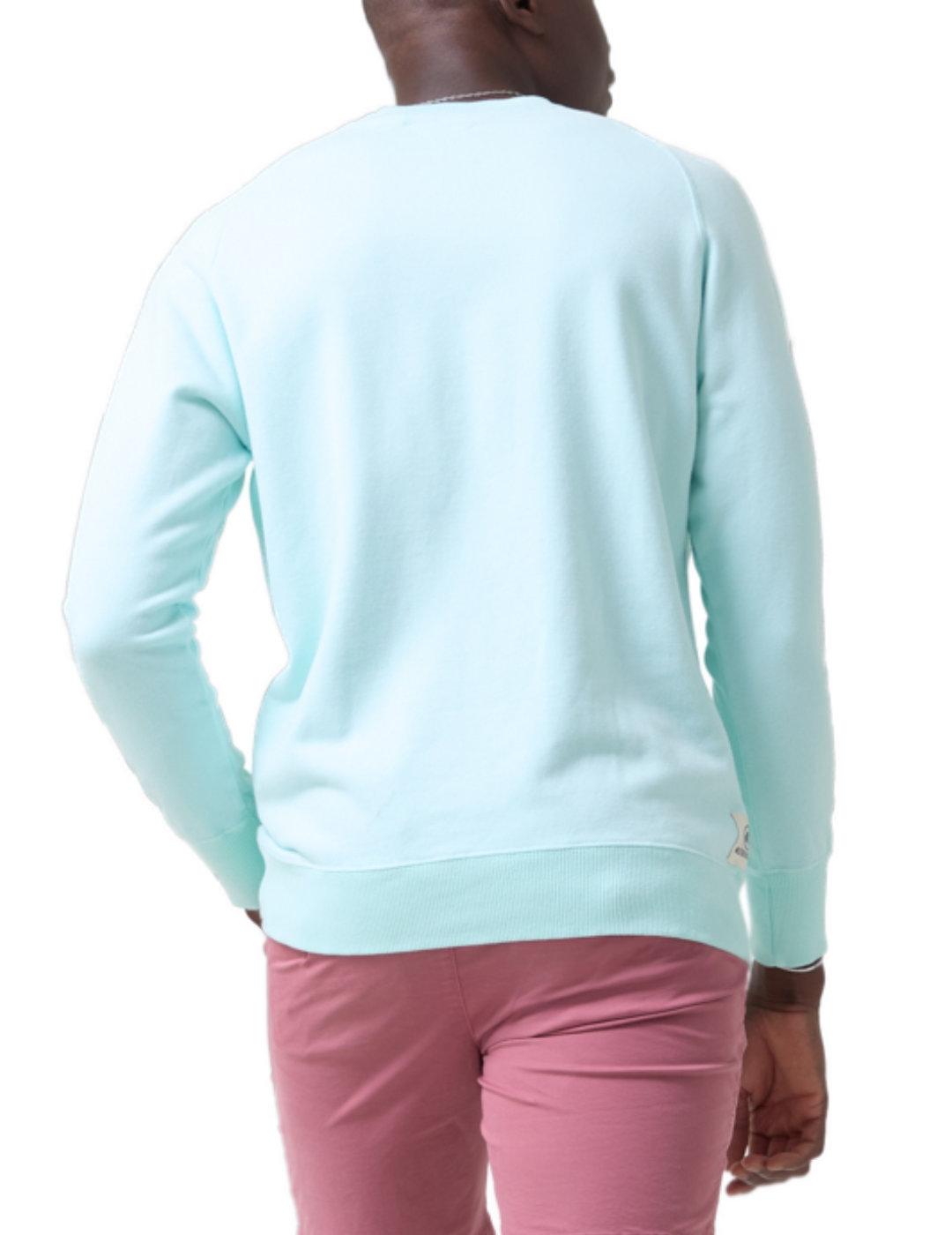 Sudadera Altonadock Pegasus turquesa sin capucha de hombre