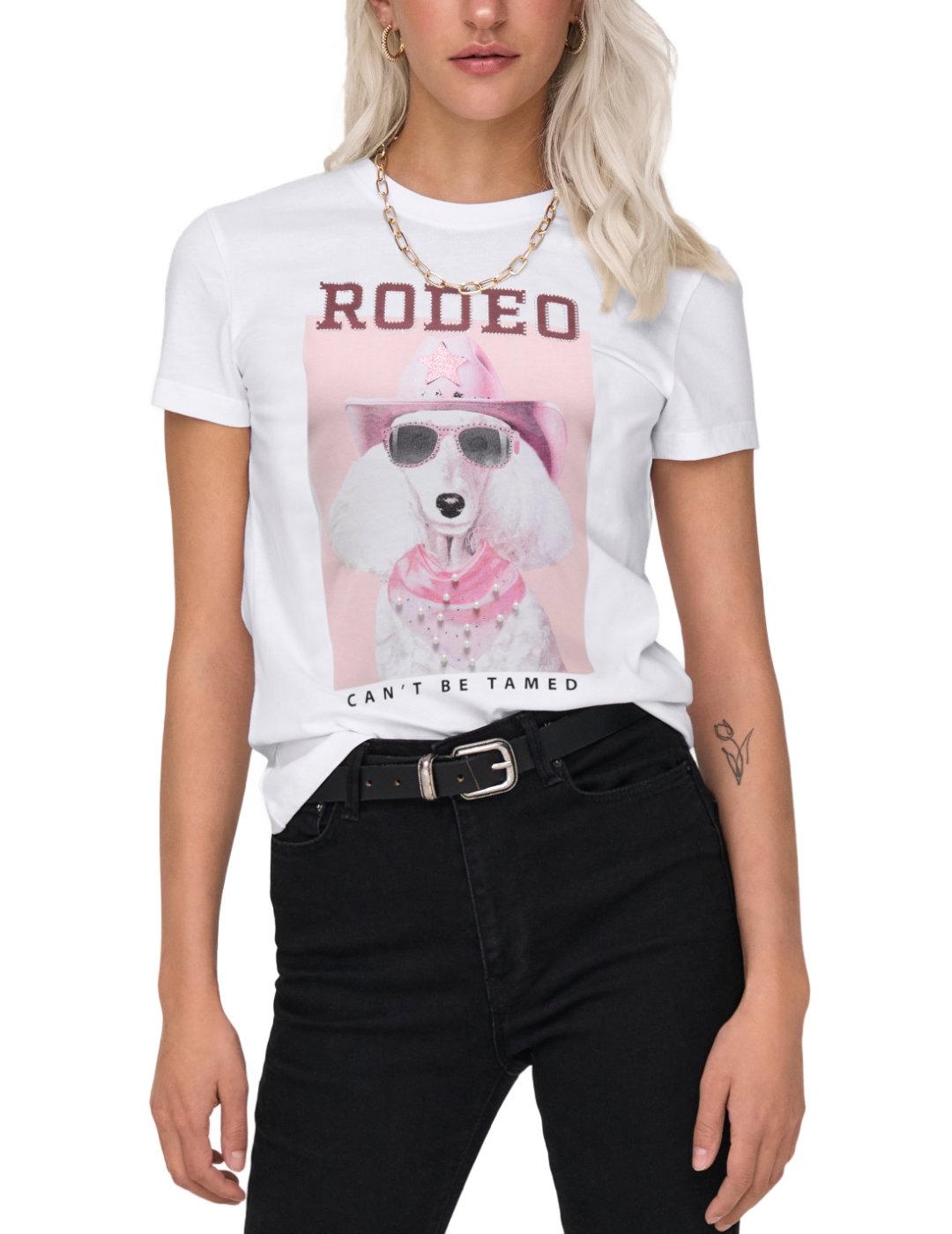 Camiseta Only Vibe Galgo con sombrero manga corta de mujer