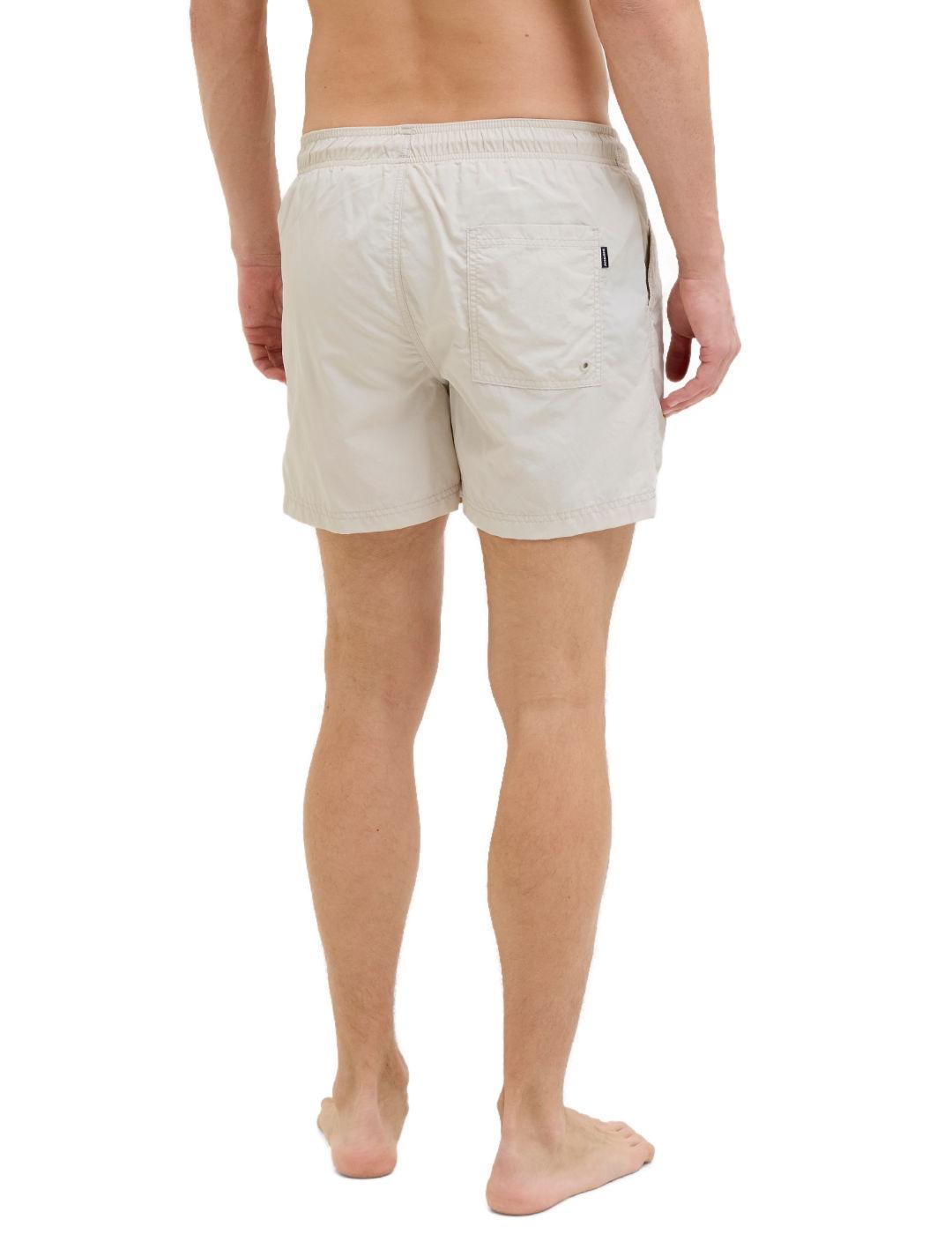 Bañador Jack&Jones Naxos beige con bolsillos para hombre