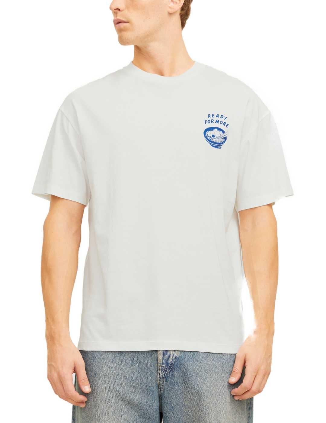 Camiseta Jack&Jones Charge blanca manga corta para hombre