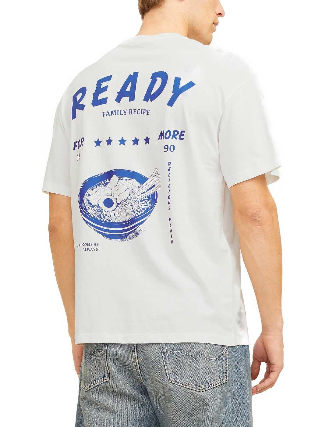 Camiseta Jack&Jones Charge blanca manga corta para hombre