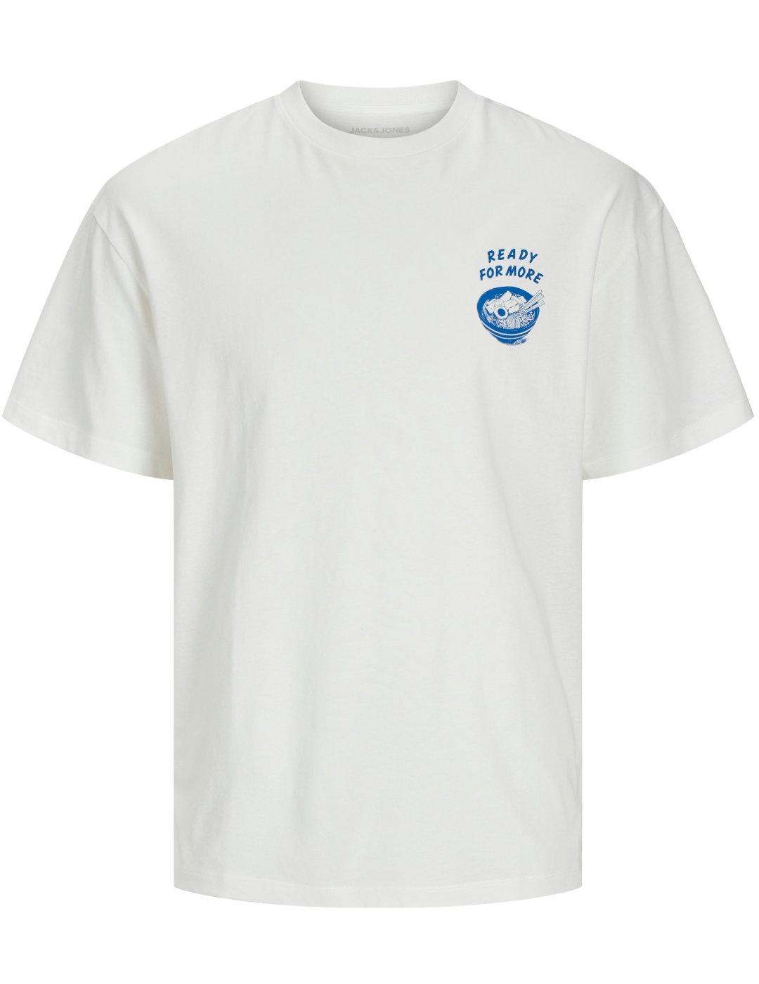 Camiseta Jack&Jones Charge blanca manga corta para hombre