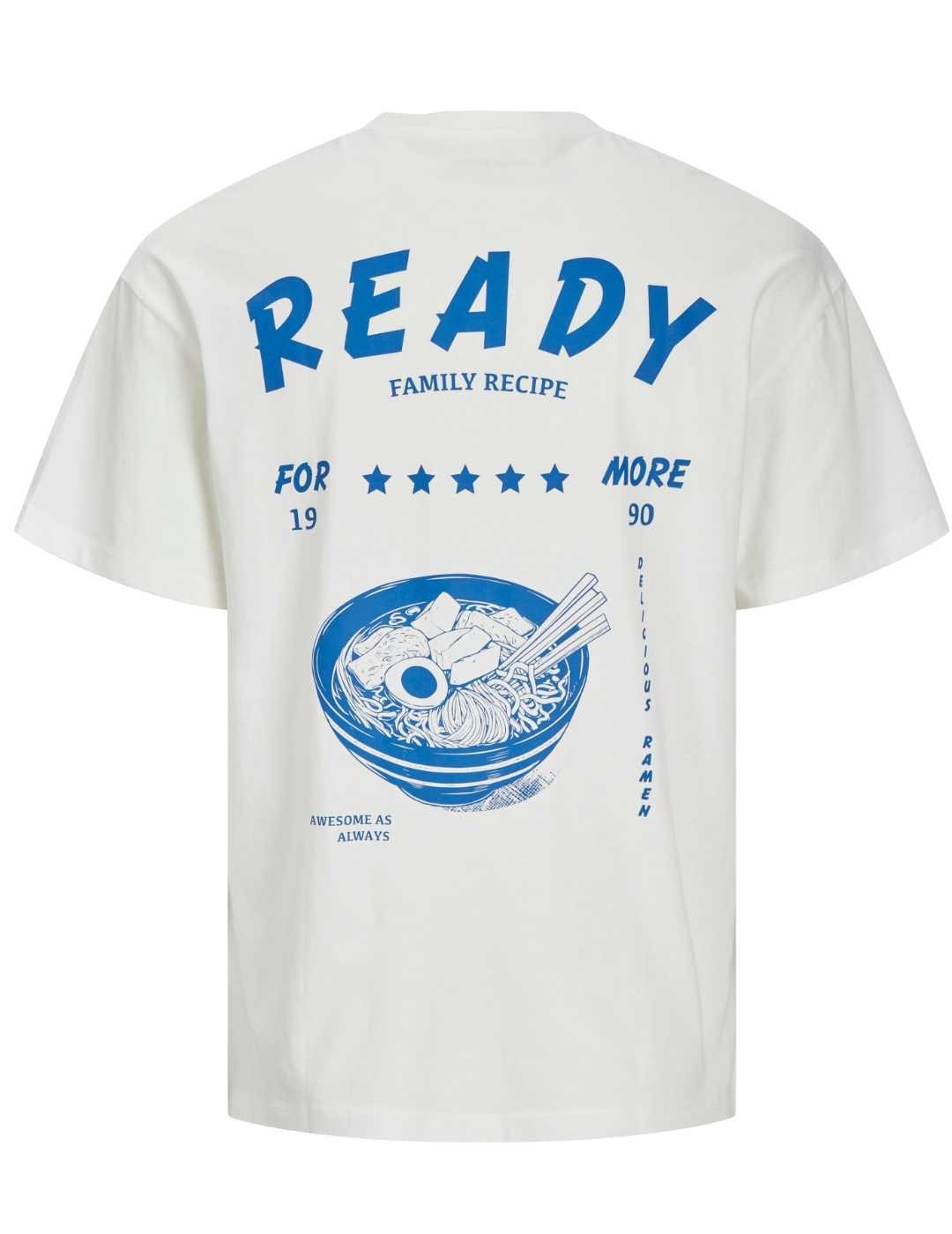 Camiseta Jack&Jones Charge blanca manga corta para hombre