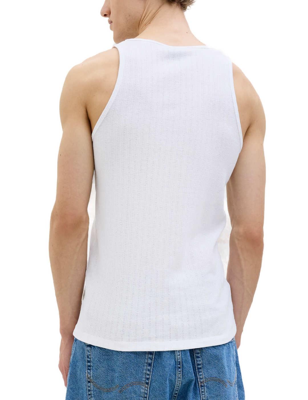Camiseta Jack&Jons Acapulco tirantes blanco para hombre
