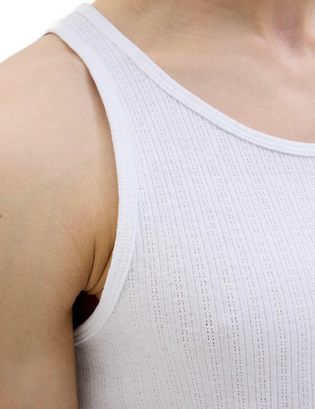 Camiseta Jack&Jons Acapulco tirantes blanco para hombre