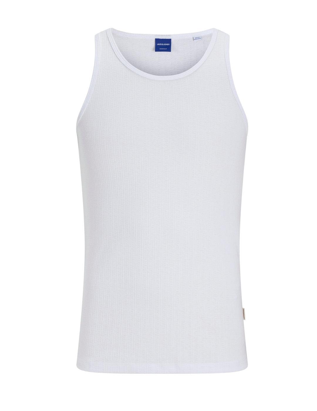 Camiseta Jack&Jons Acapulco tirantes blanco para hombre