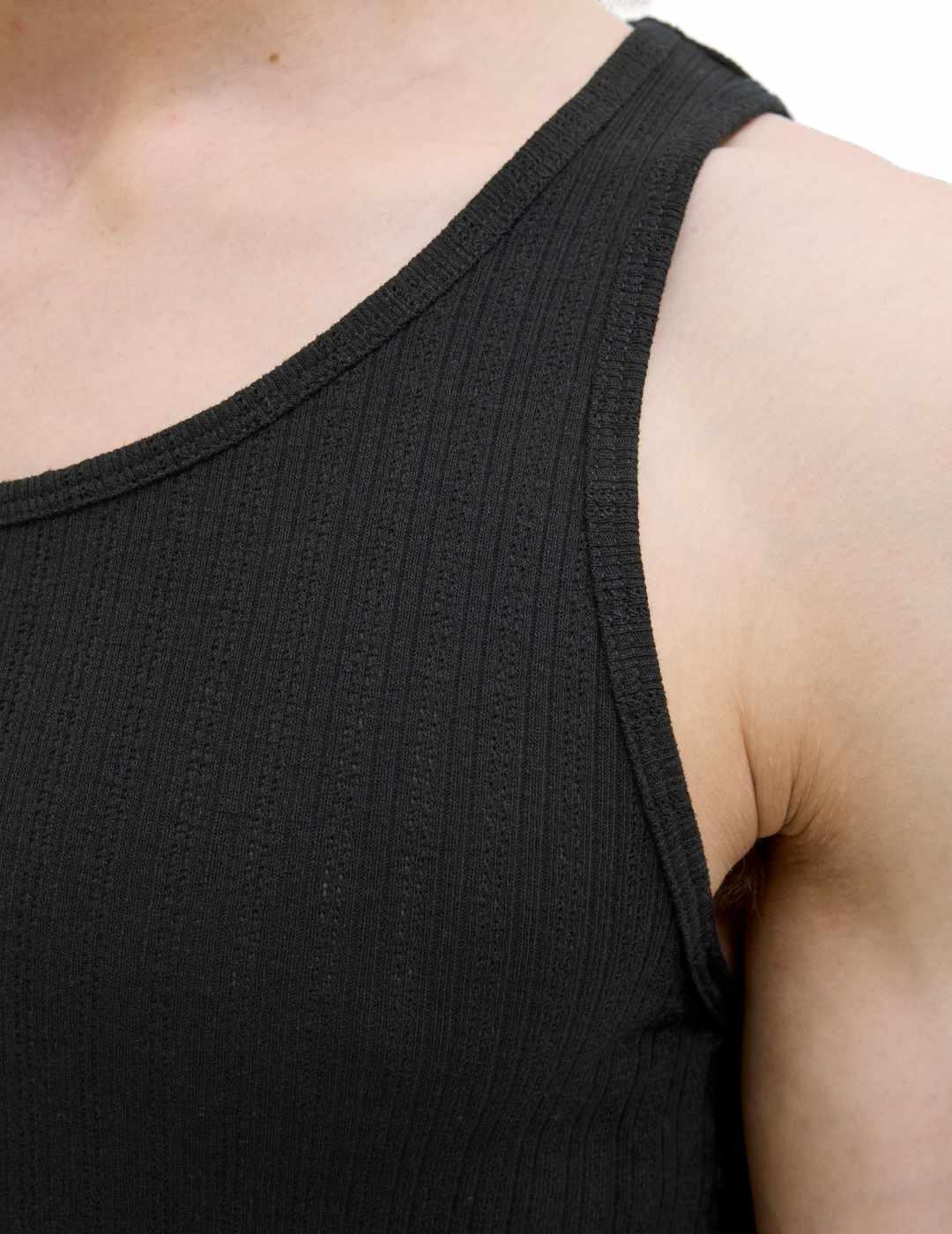 Camiseta Jack&Jons Acapulco tirantes negro para hombre