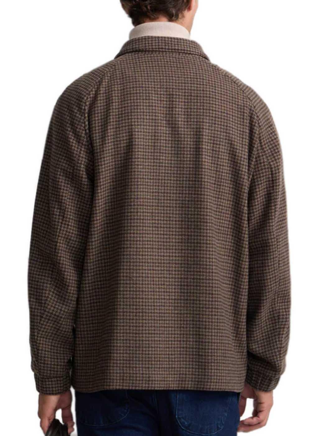 Cazadora Silbon pata gallo marrón hombre-Nh