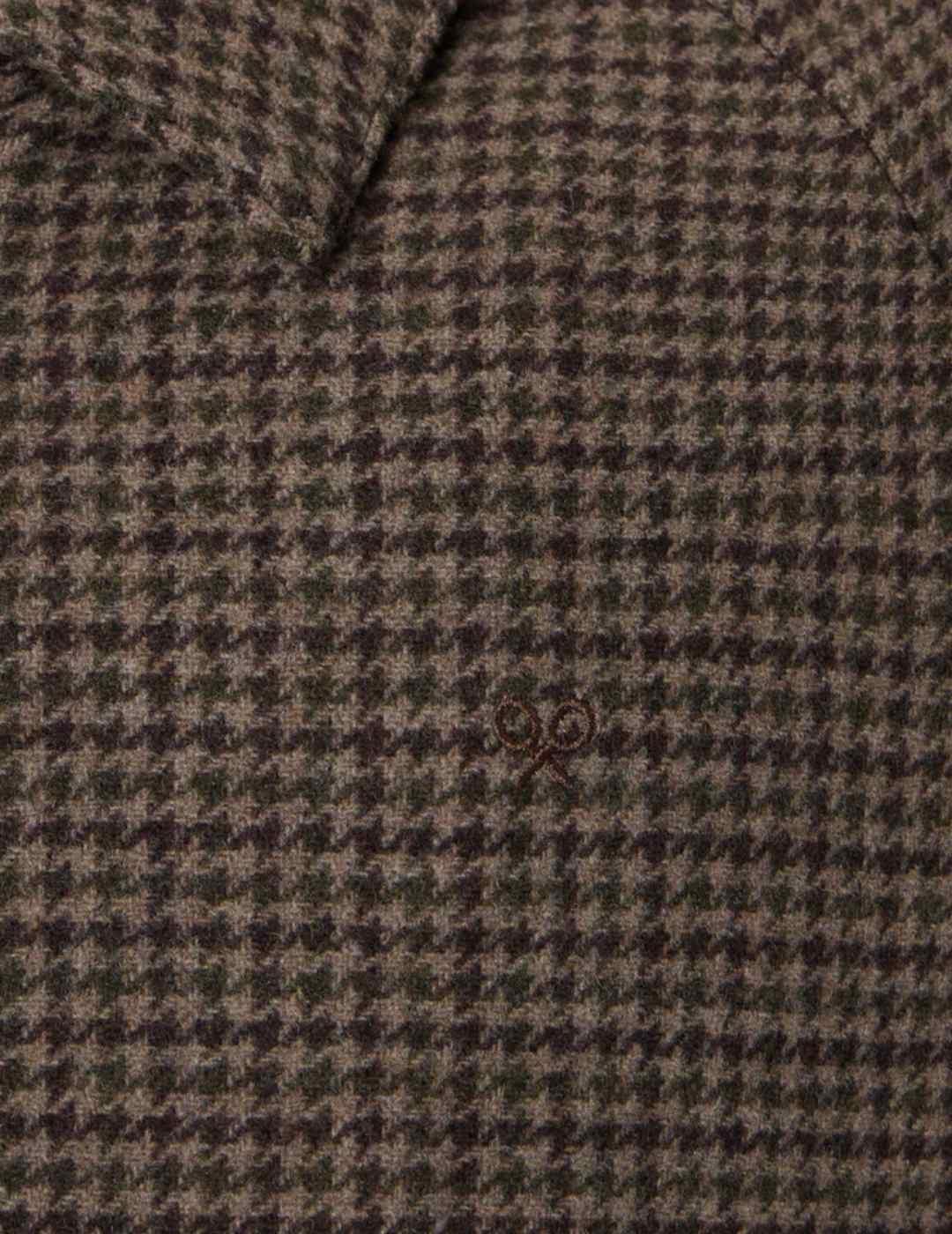 Cazadora Silbon pata gallo marrón hombre-Nh