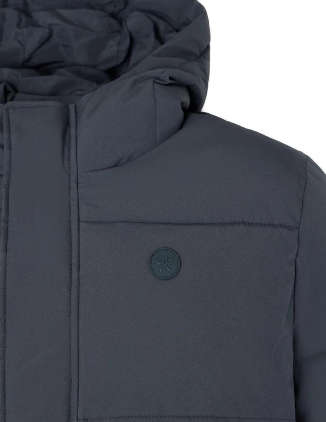 Abrigo Silbon acolchado con capucha regular fit gris hombre