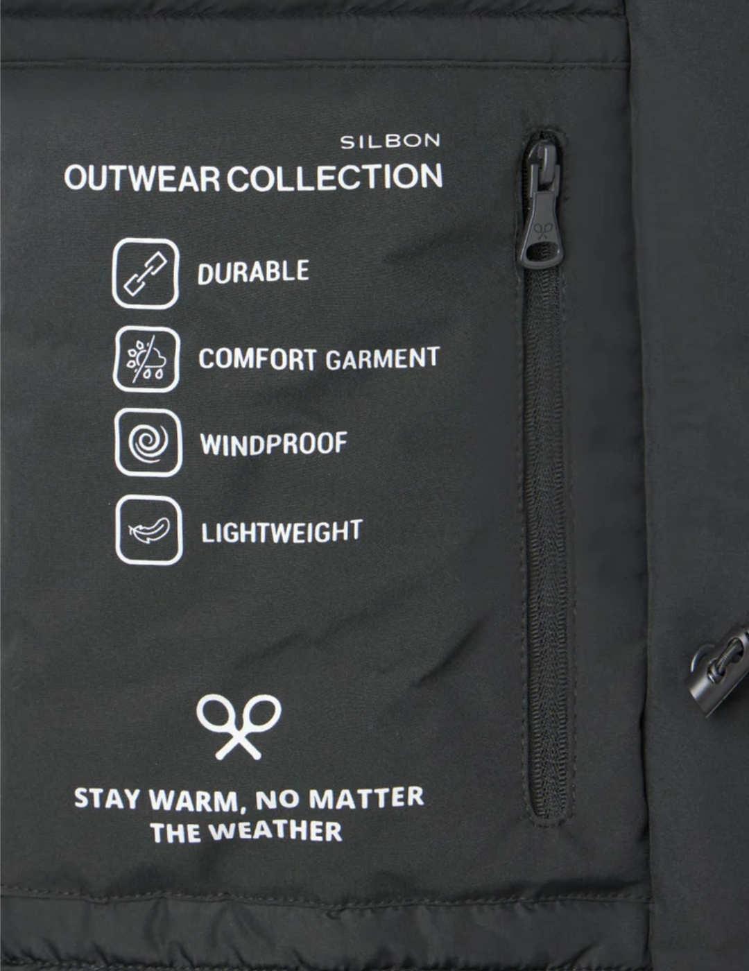 Abrigo Silbon tecnico verde oscuro capucha pelo de hombre