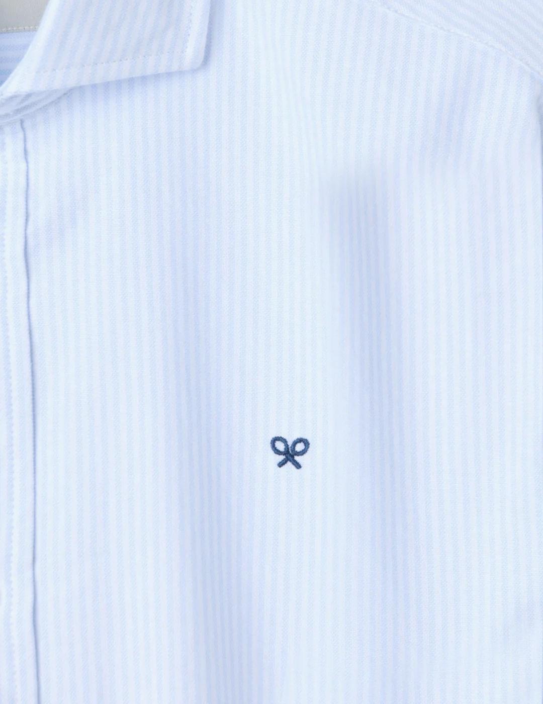 Camisa Silbon sport raya celeste Slim fit para hombre