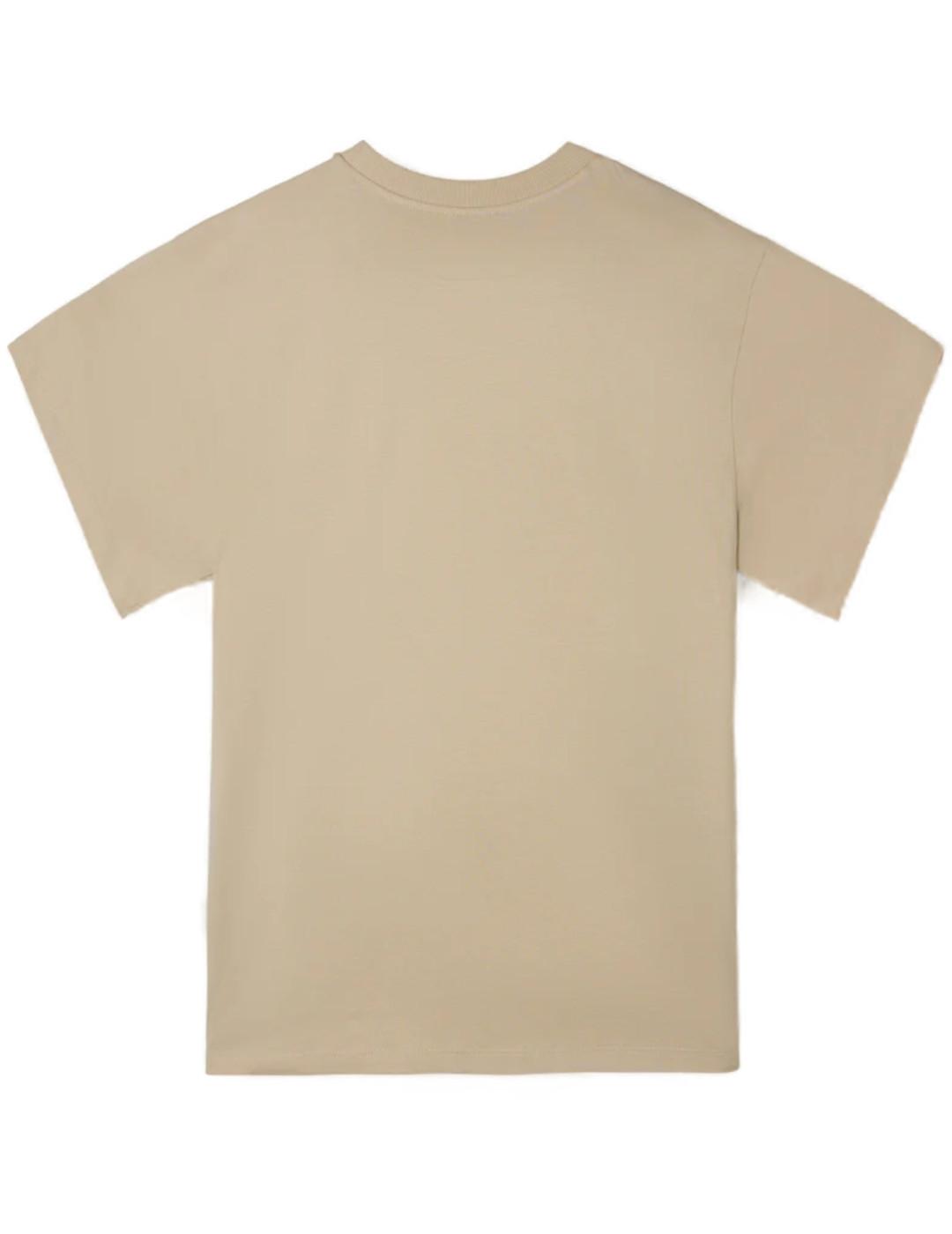 Camiseta Silbon relaxed fit arena manga corta de hombre