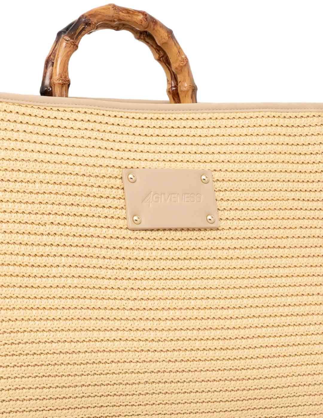 Bolso 4Givennes saint tropez big natural para mujer
