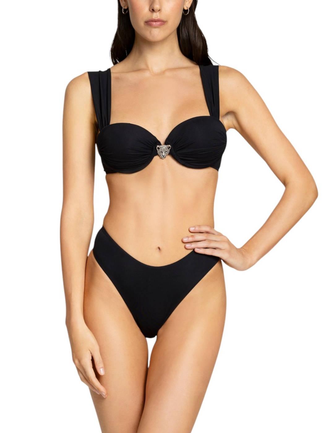 Bikini 4Givennes dos piezas negro Jaguar mujer