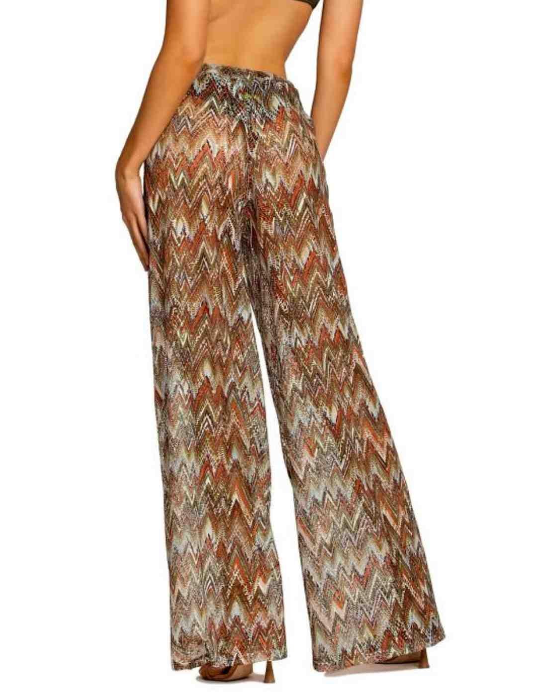 Pantalones 4Givennes palazzo geométricos para mujer