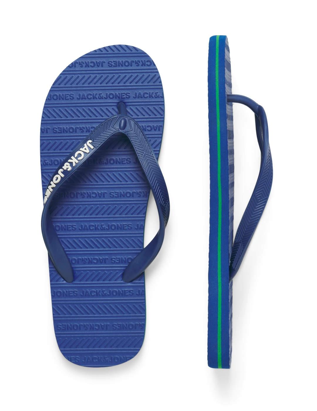 Chanclas Jack&Jones Basic azul klein de dedo para hombre