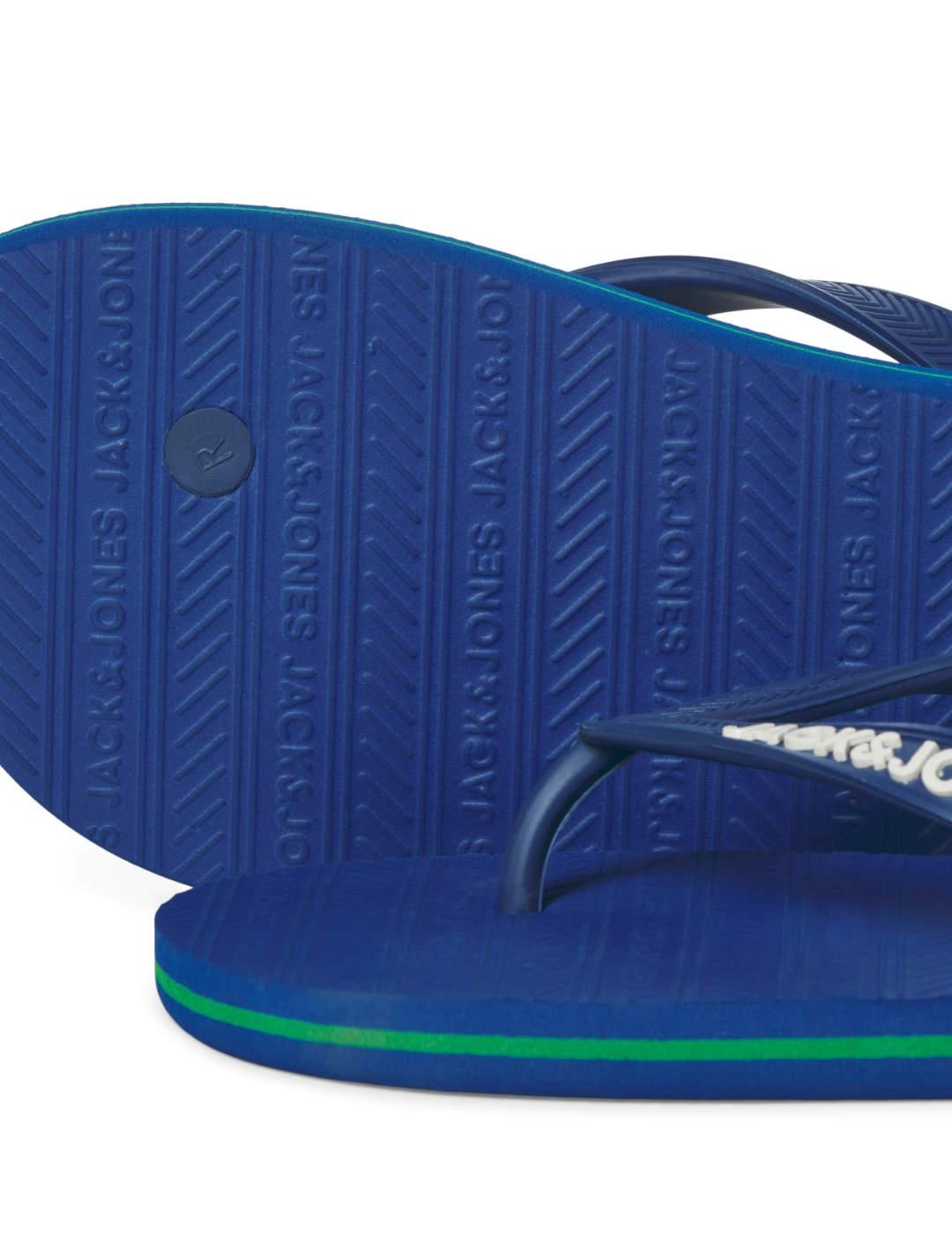 Chanclas Jack&Jones Basic azul klein de dedo para hombre
