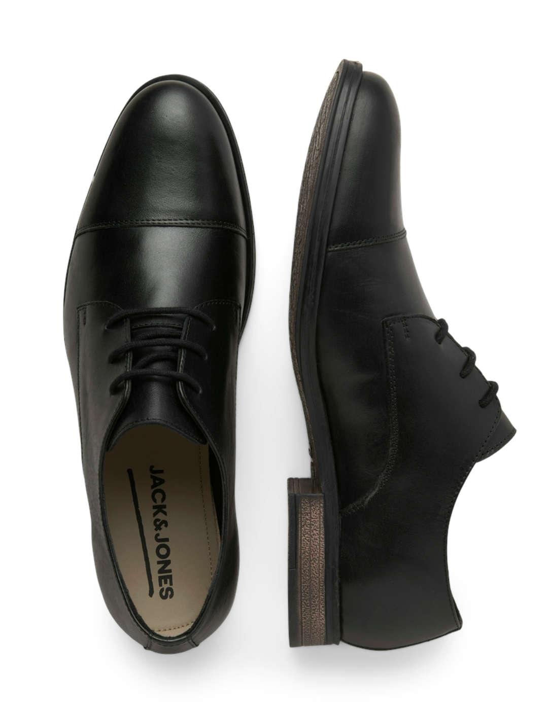Zapato Jack & Jones Raymond negro de vestir para hombre