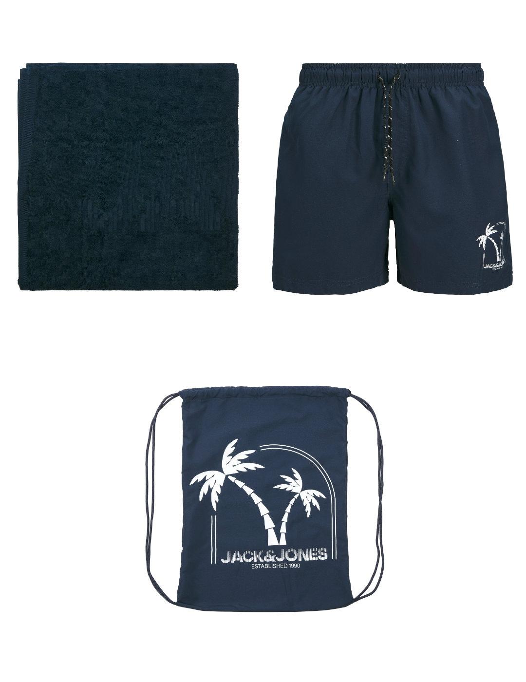 Pack Jack&Jones Maui bolsa, bañador y toalla de hombre