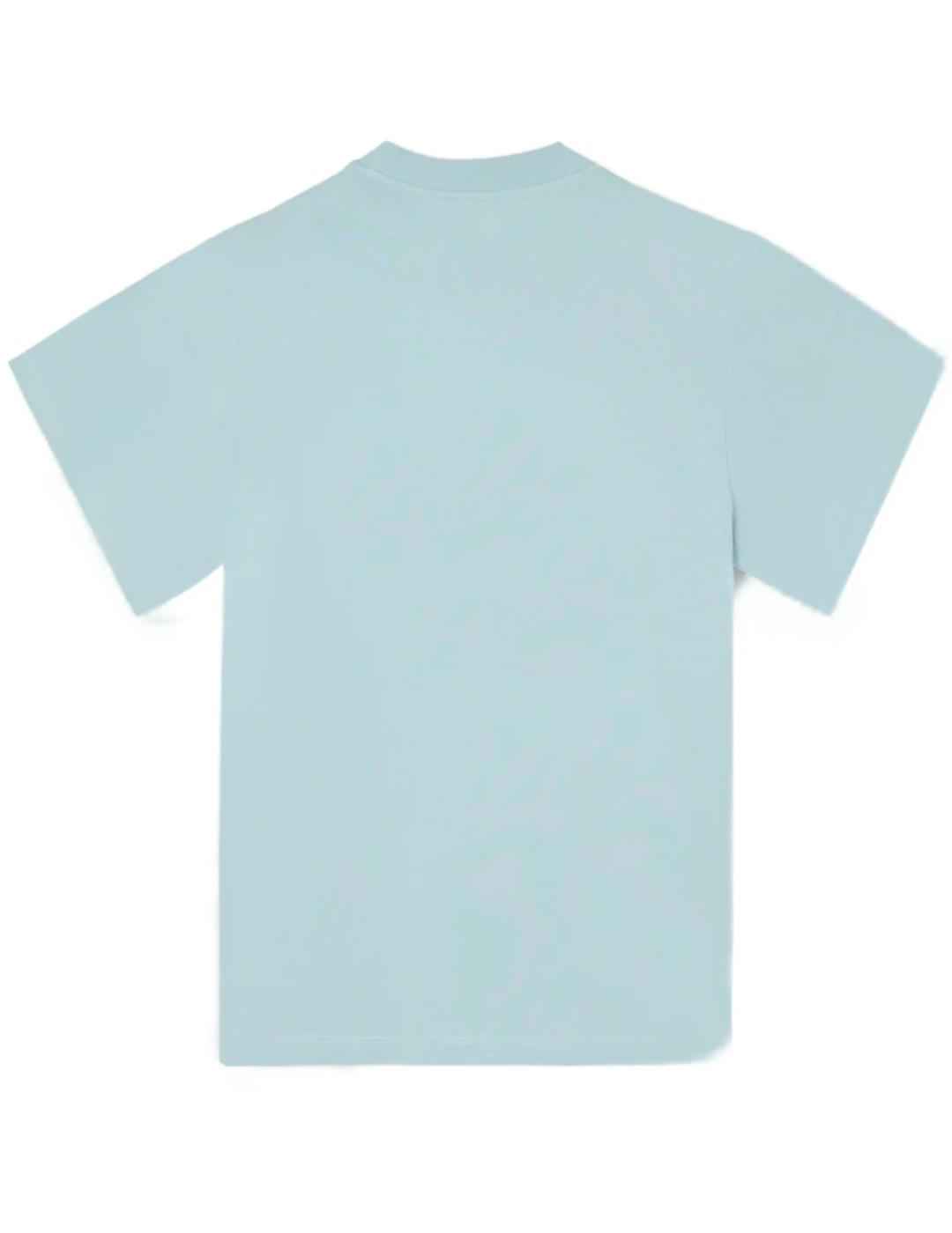 Camiseta Silbon Leisure verde agua relaxed fit de hombre