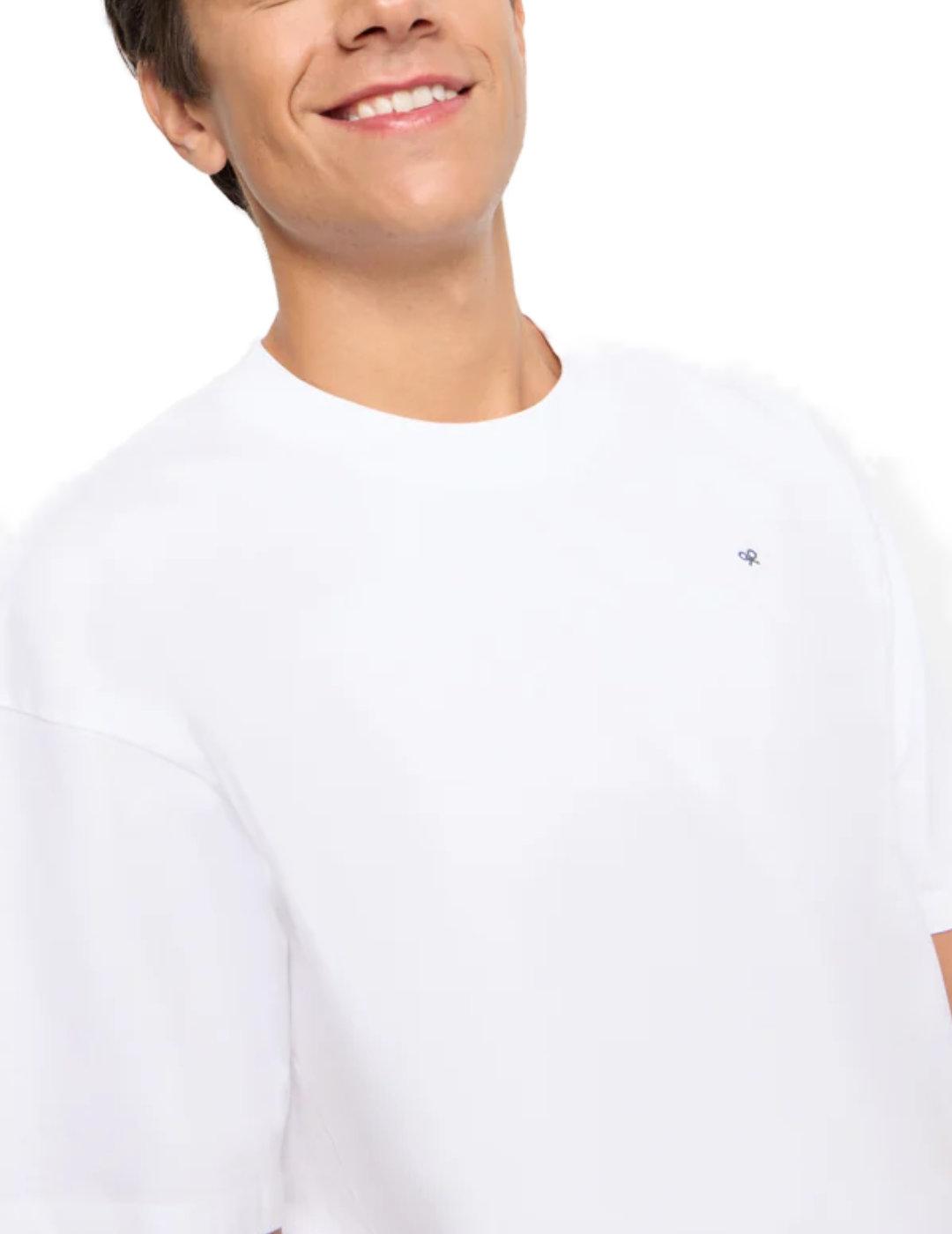 Camiseta Silbon relax fit sport colege manga corta de hombre