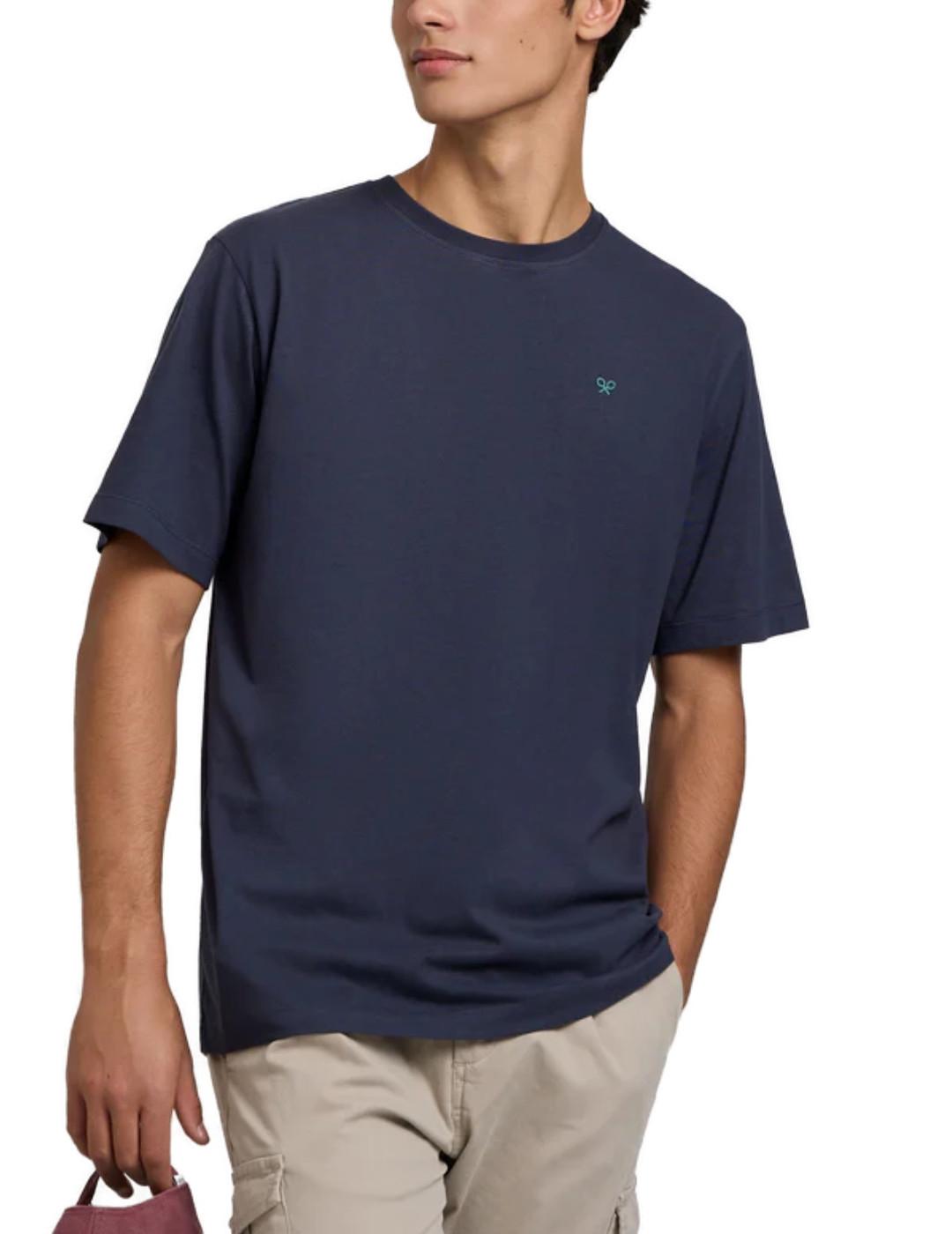 Camiseta Silbon circulo etnico marino manga corta de hombre