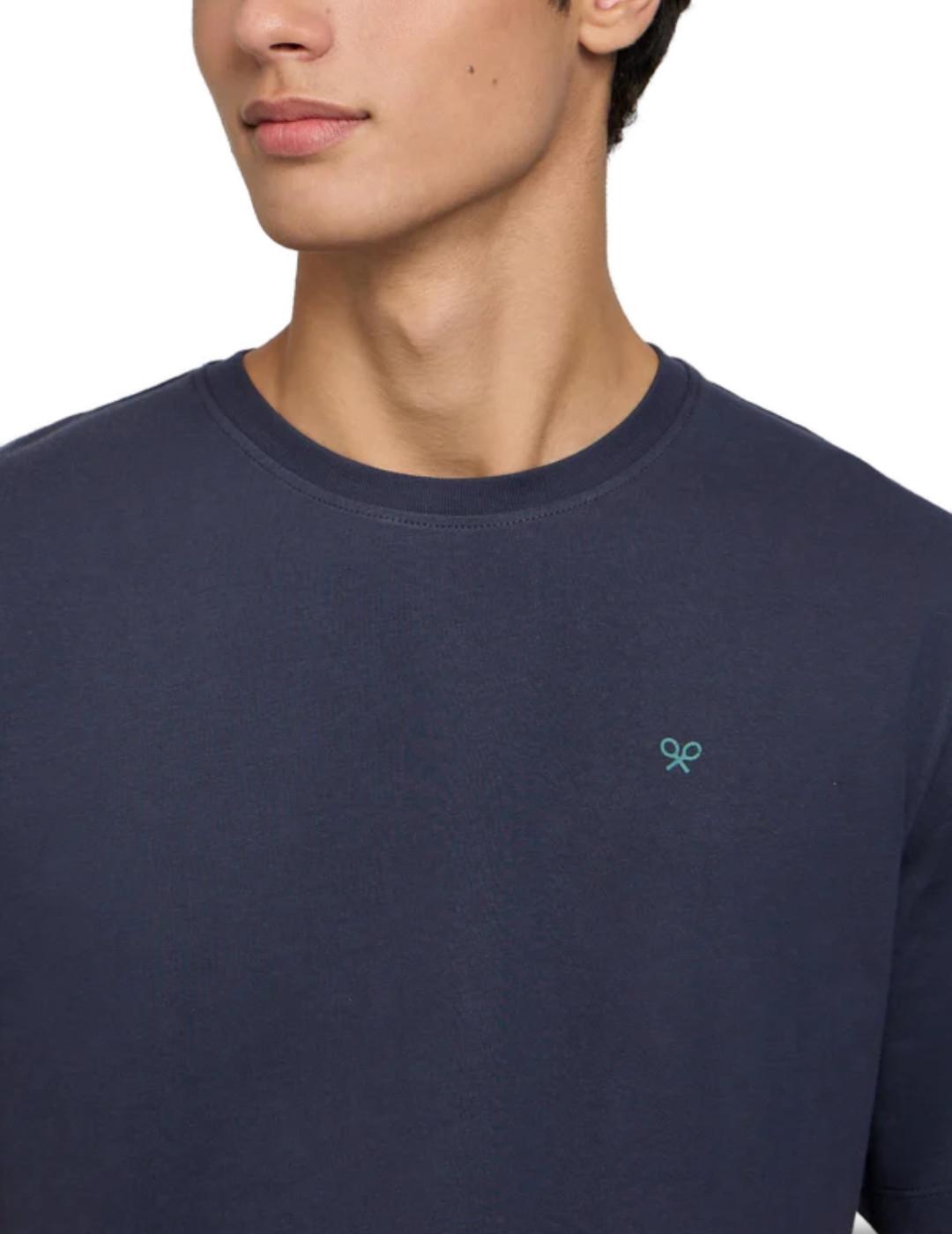 Camiseta Silbon circulo etnico marino manga corta de hombre