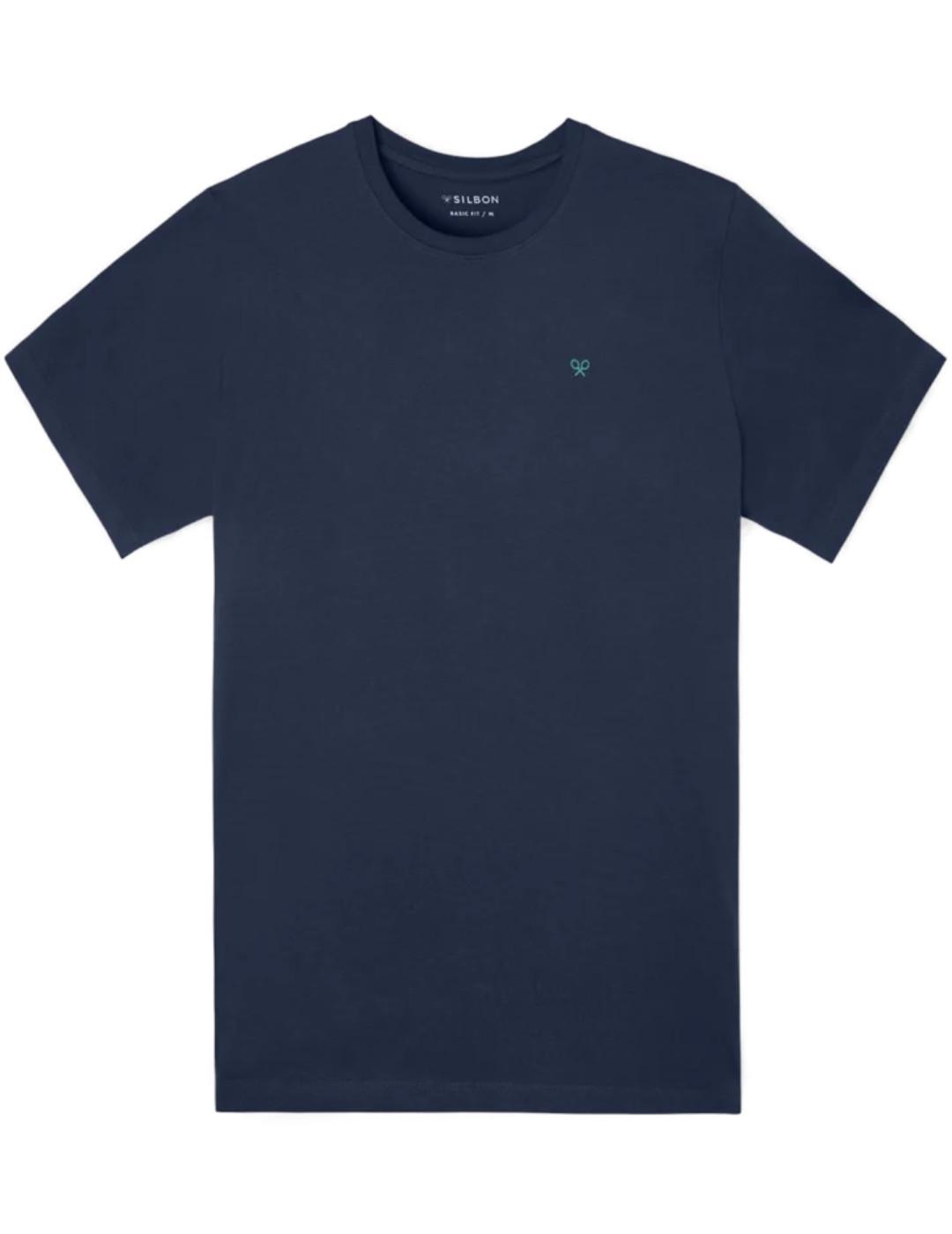 Camiseta Silbon circulo etnico marino manga corta de hombre