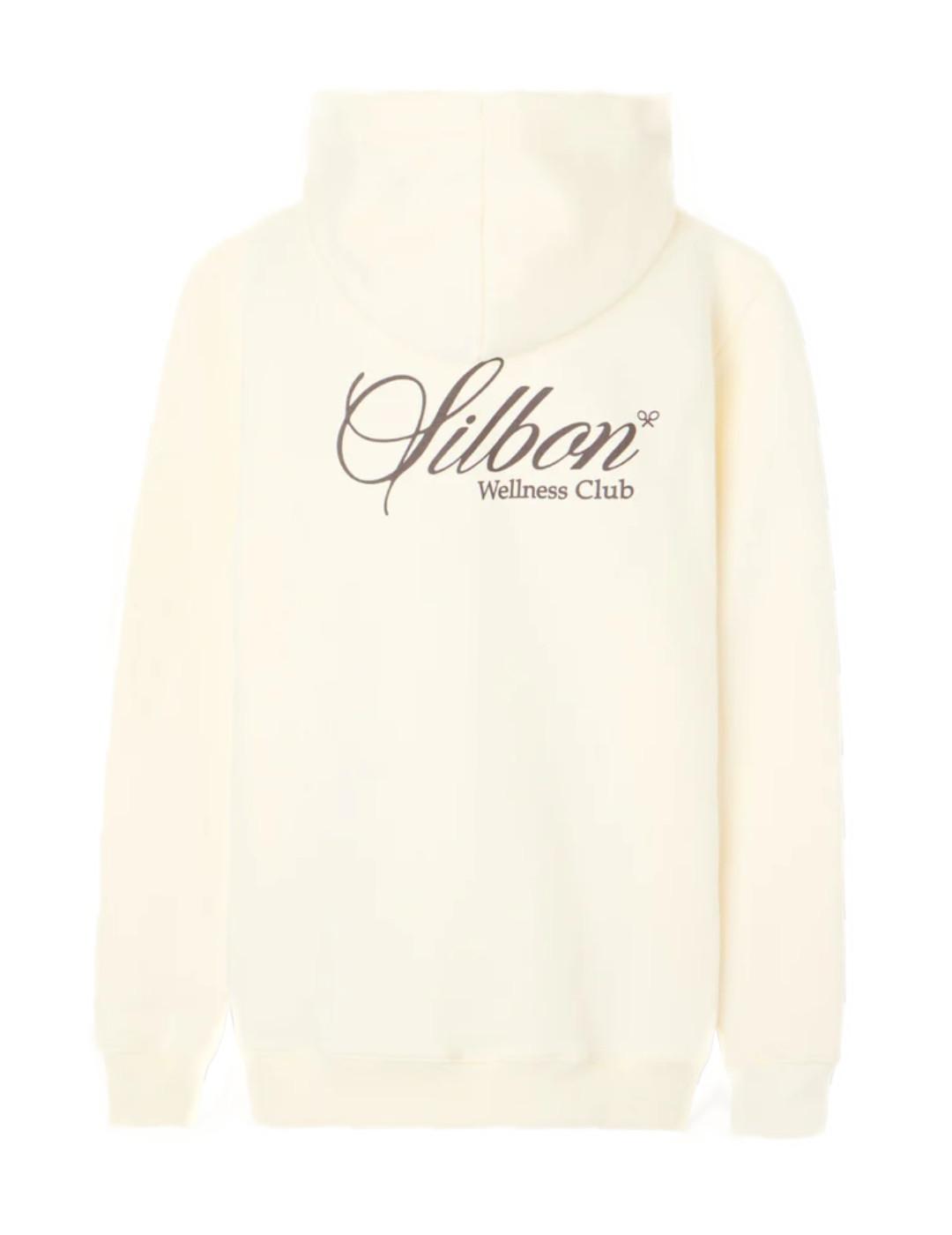 Sudadera Silbon hoodie wellness crema capucha de hombre