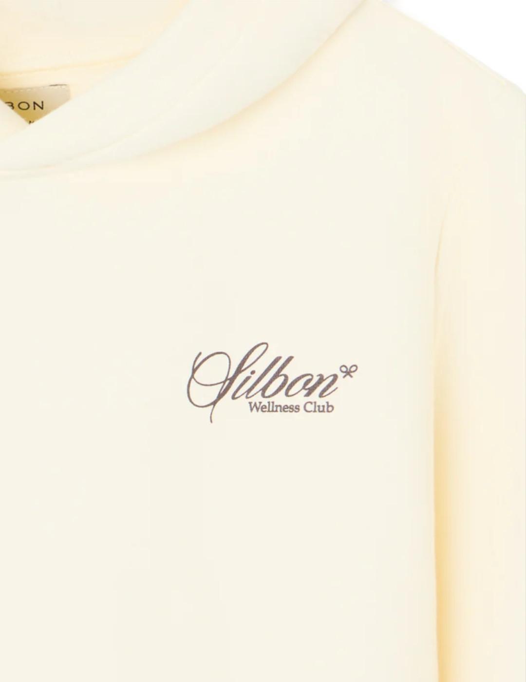 Sudadera Silbon hoodie wellness crema capucha de hombre