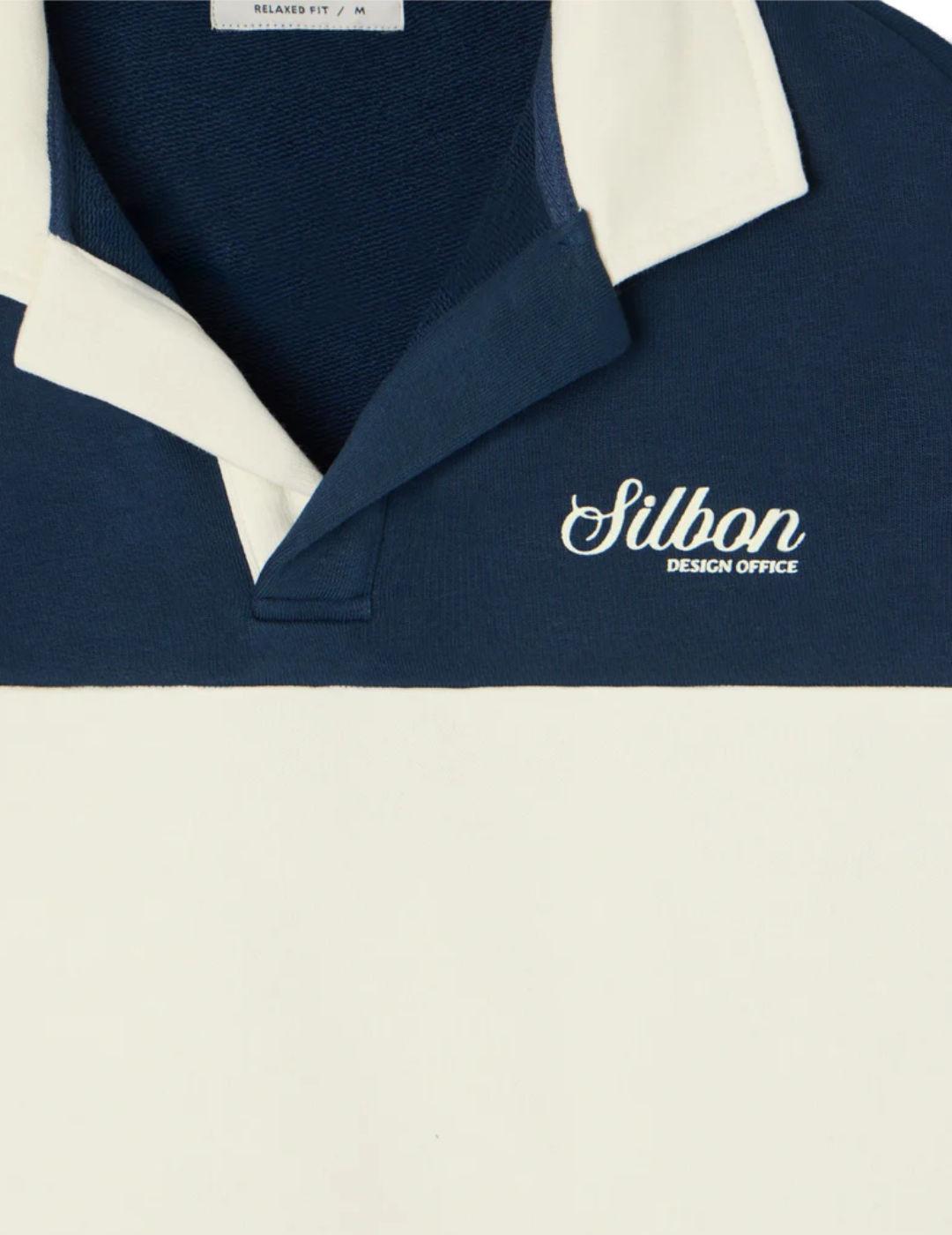 Sudadera Silbon cuello marino y blanco cuello polo de hombre