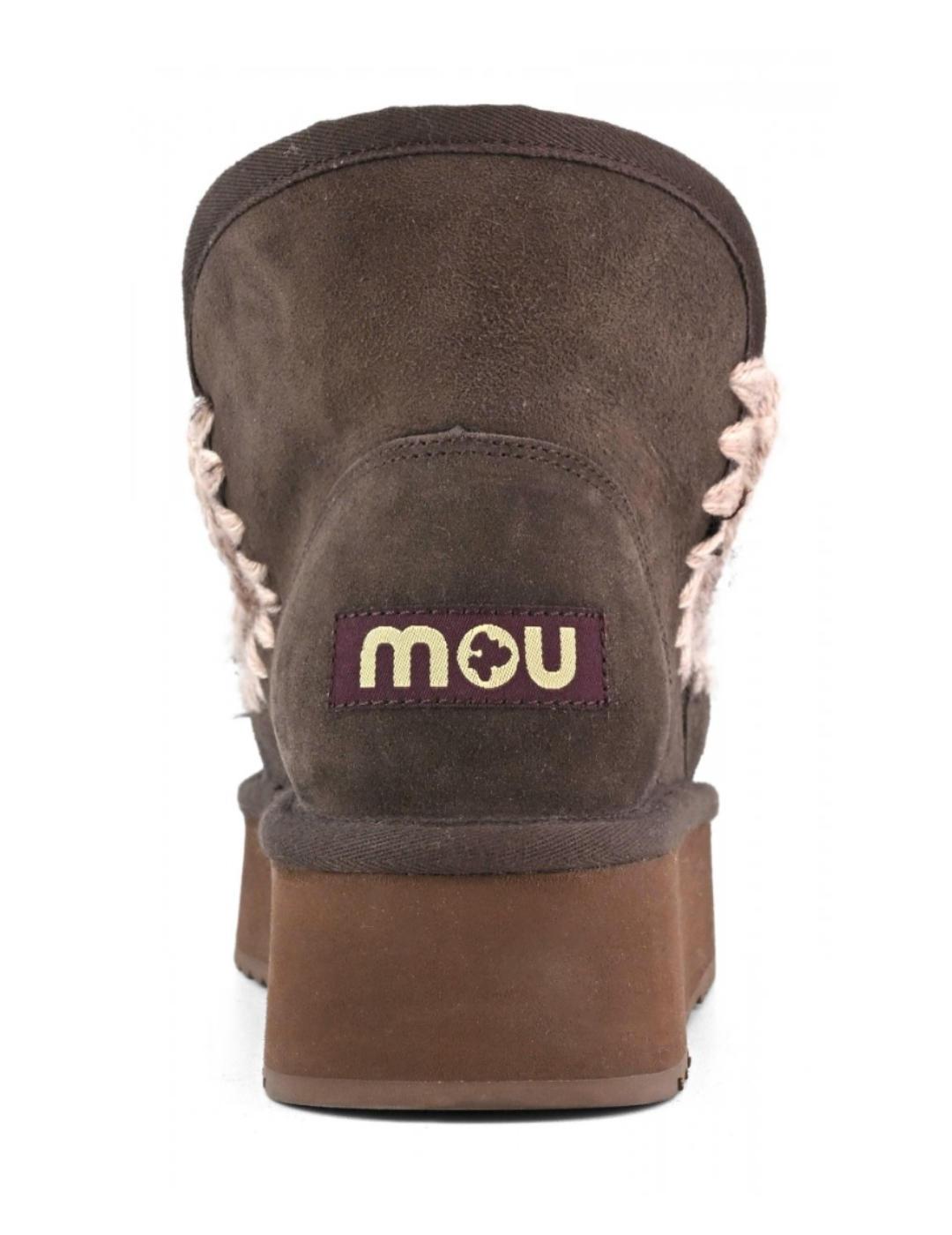 Botines Mou Mini Eskimo plataforma piel de oveja Mocha mujer