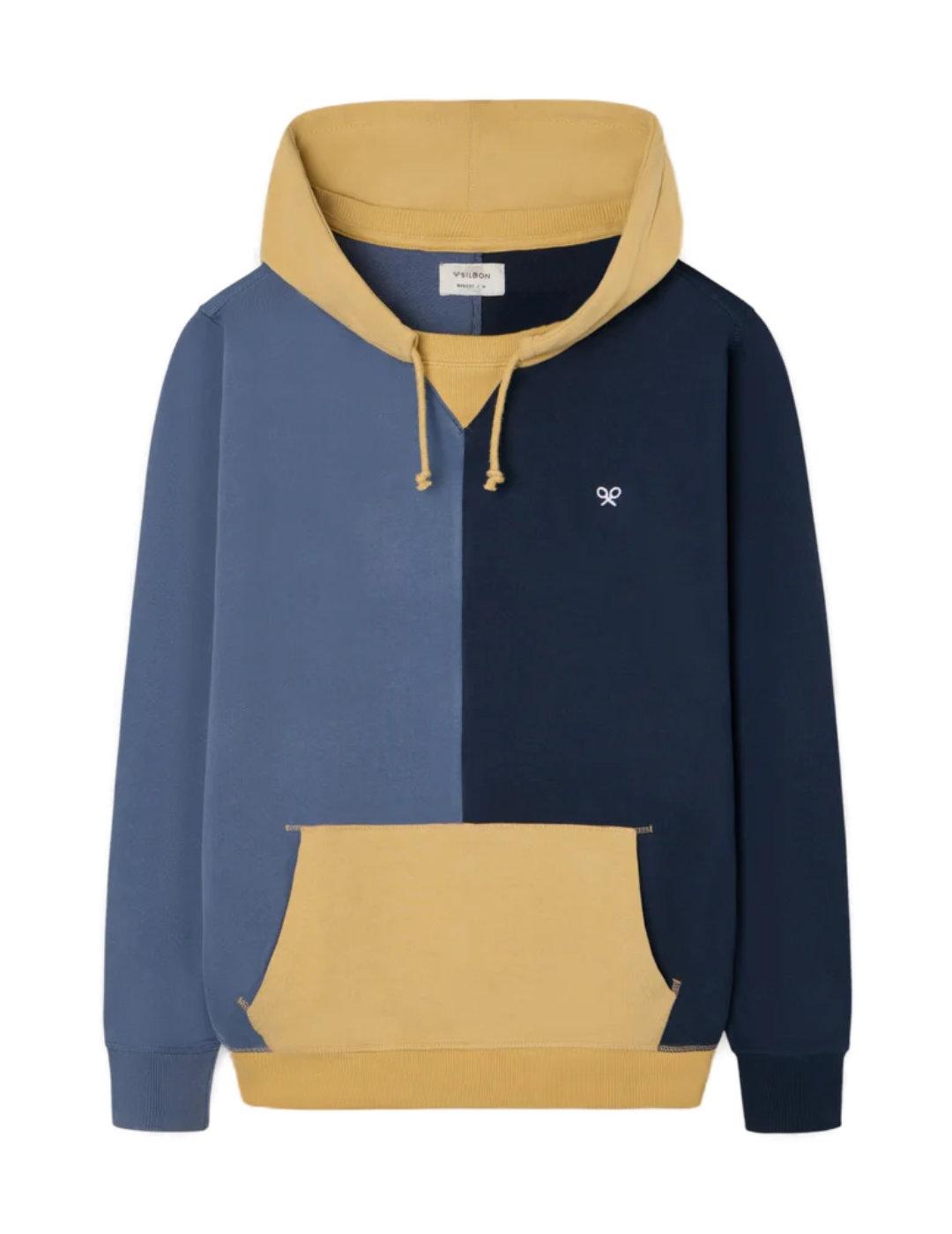 Sudadera Silbon hoodie multicolor con capucha de hombre