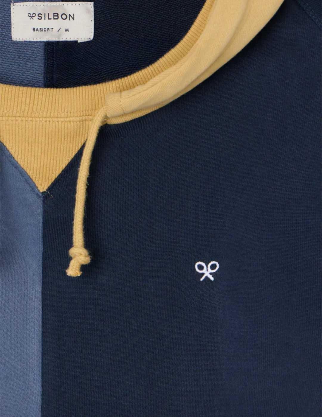 Sudadera Silbon hoodie multicolor con capucha de hombre