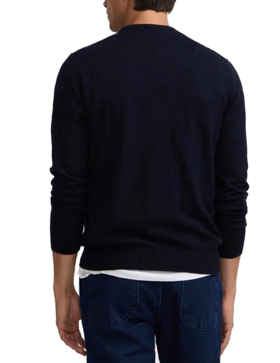 Jersey Silbon classic cuello redondo marino para  hombre