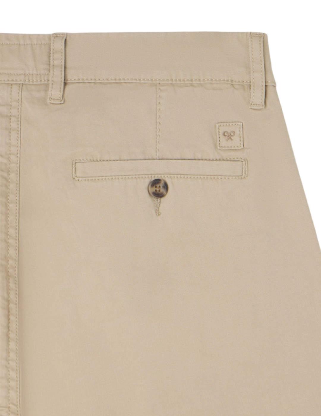 Pantalón Silbon chino casual beige slim fit para hombre
