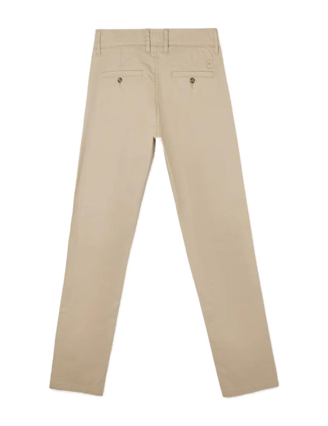 Pantalón Silbon chino casual beige slim fit para hombre