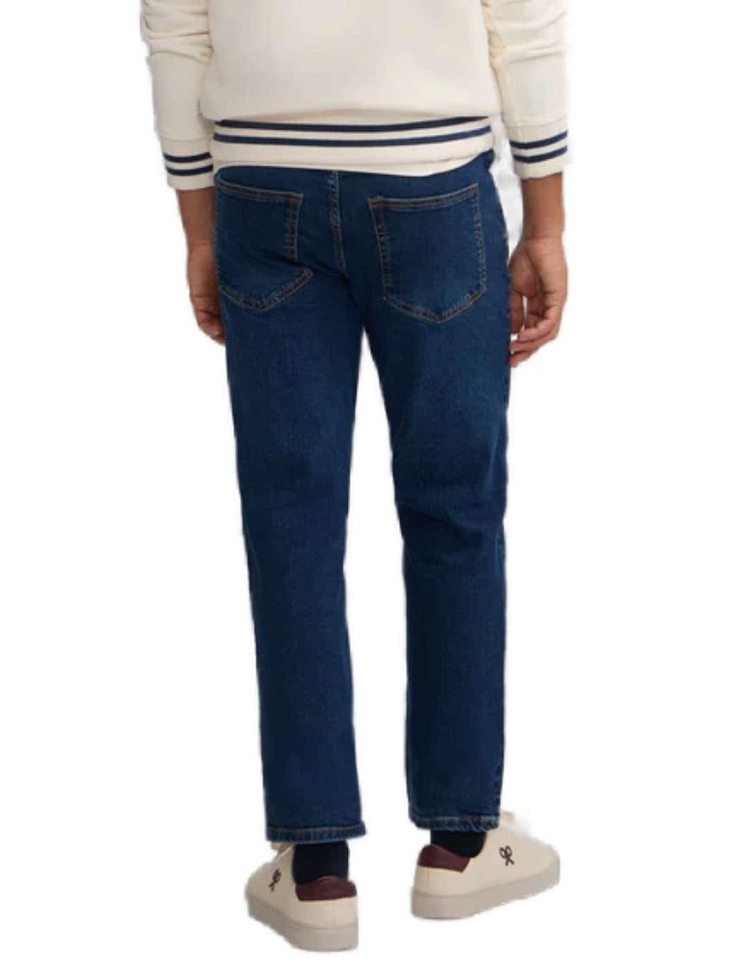 Pantalón Silbon sport denim azul oscuro Slim fit para hombre