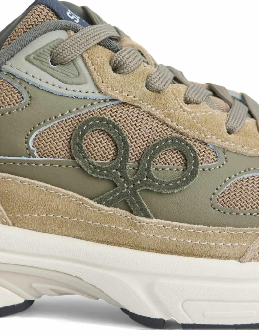 Zapatilla Silbon running tonos verdes para hombre