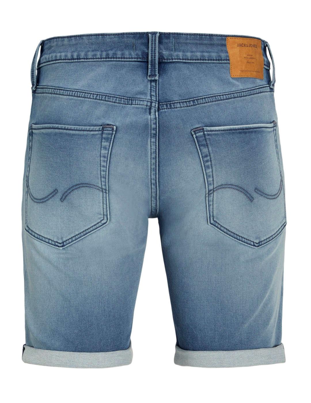 Bermuda Jack&Jones Rick vaquero azul medio rotos para hombre