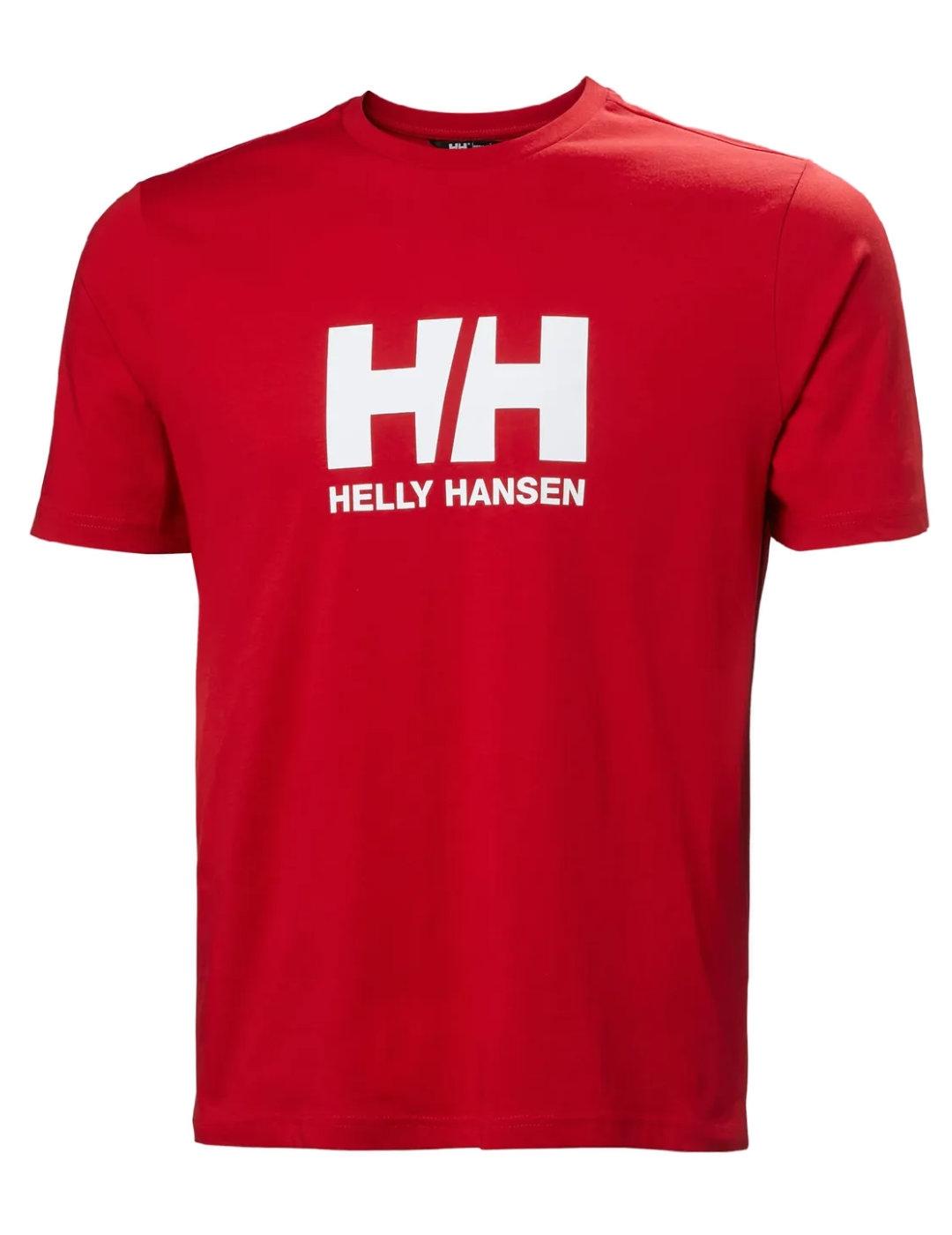 Camiseta Helly Hansen Logo roja manga corta para hombre